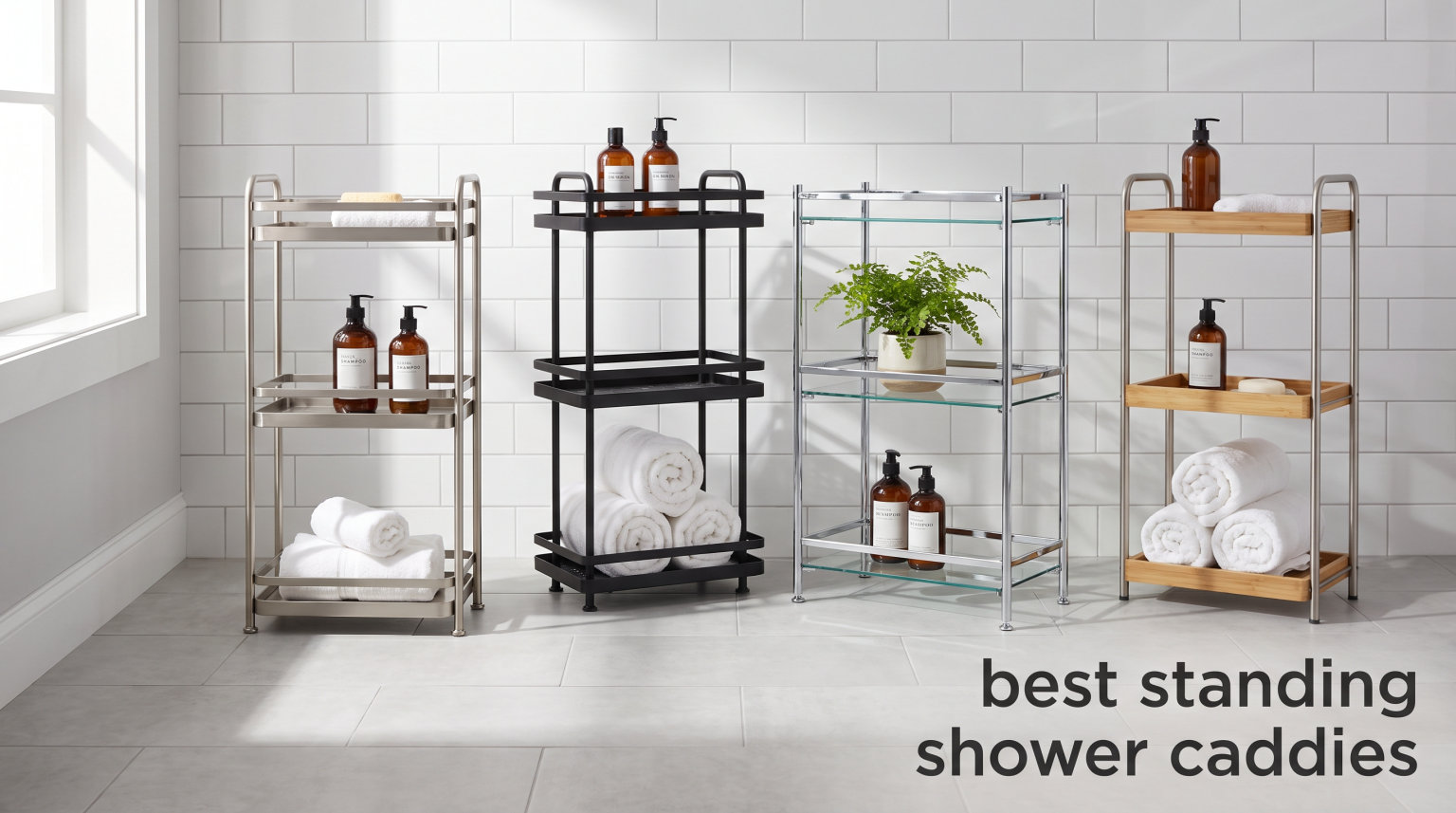 best standing shower caddies