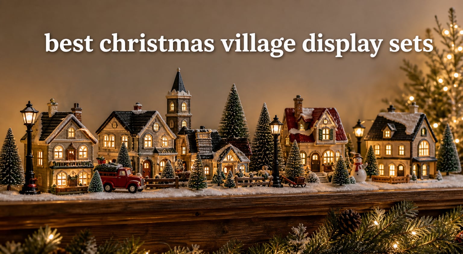 best christmas village display sets