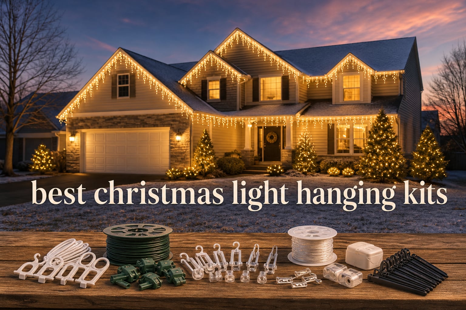 best christmas light hanging kits