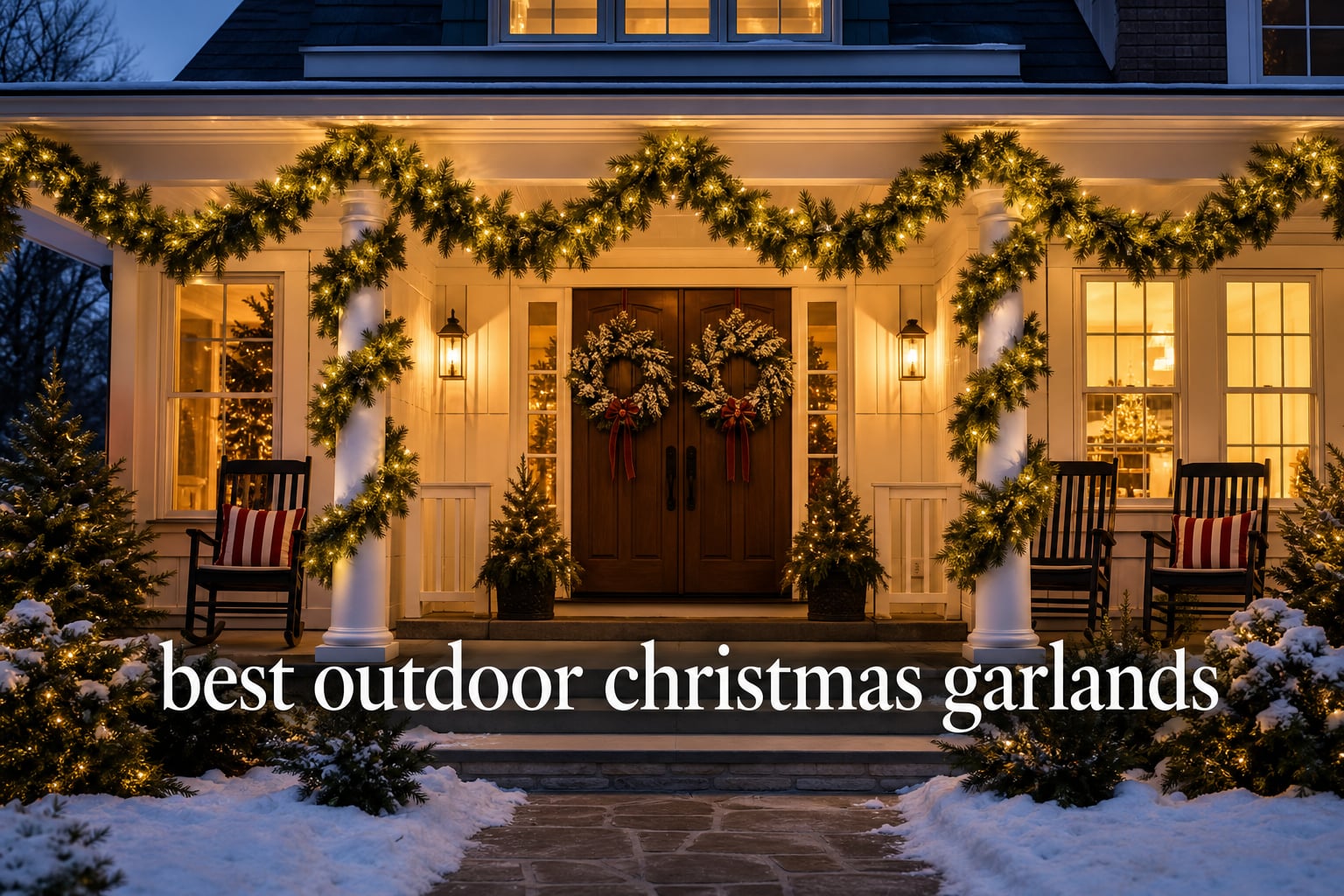 best outdoor christmas garlands