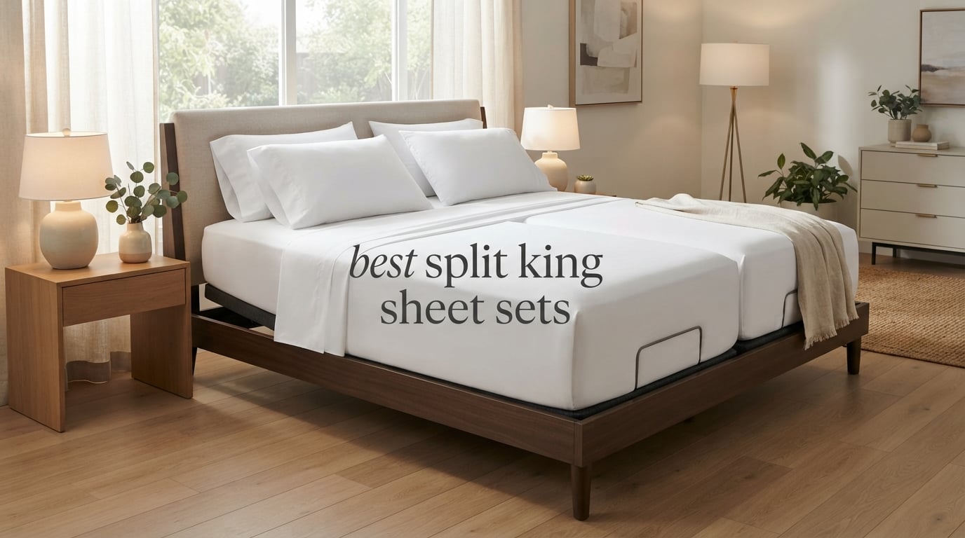 best split king sheet sets