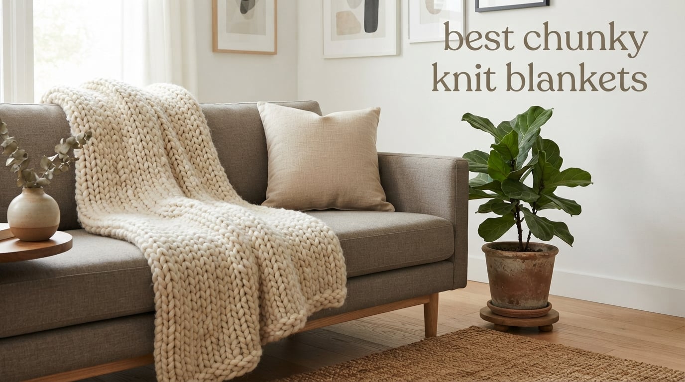 best chunky knit blankets