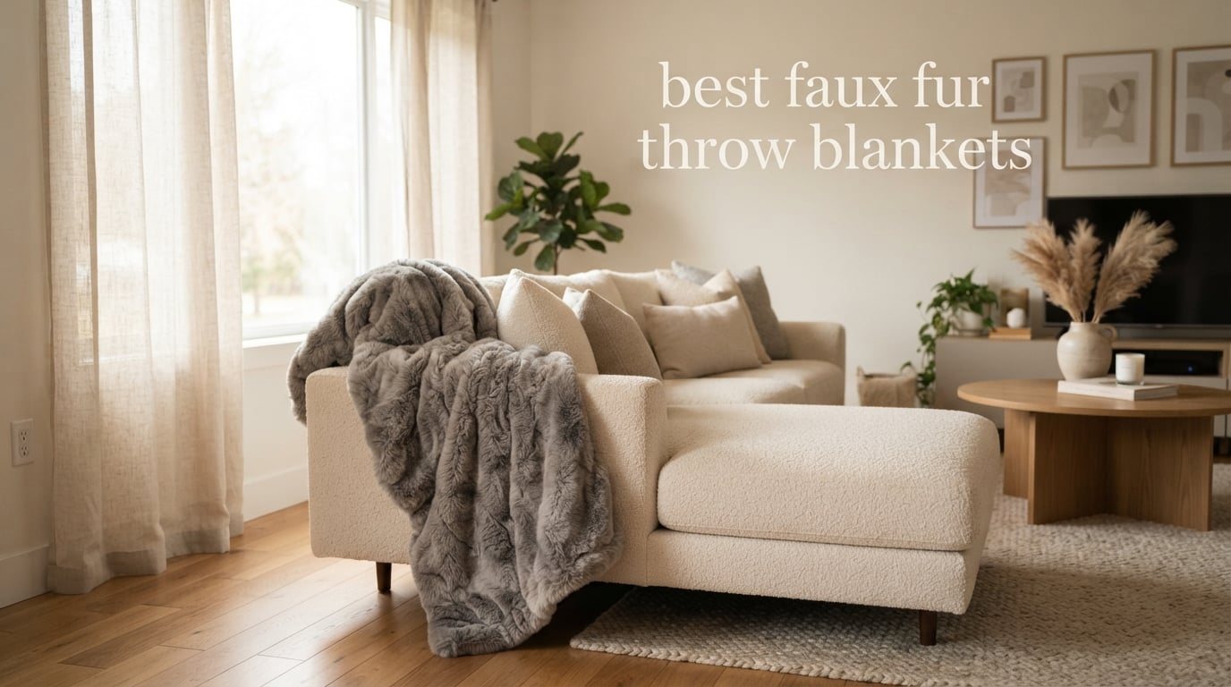 best faux fur throw blankets