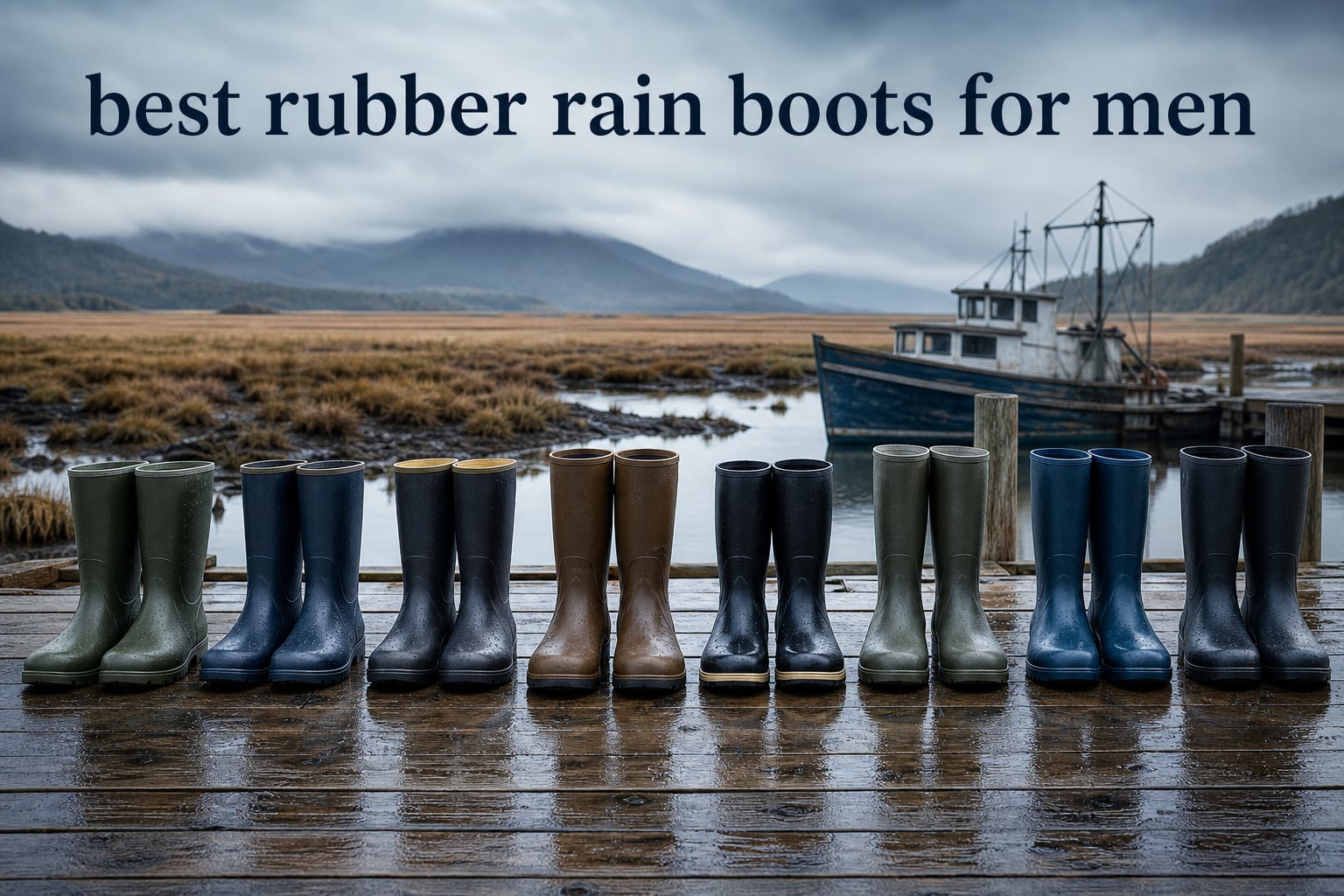 best rubber rain boots for men