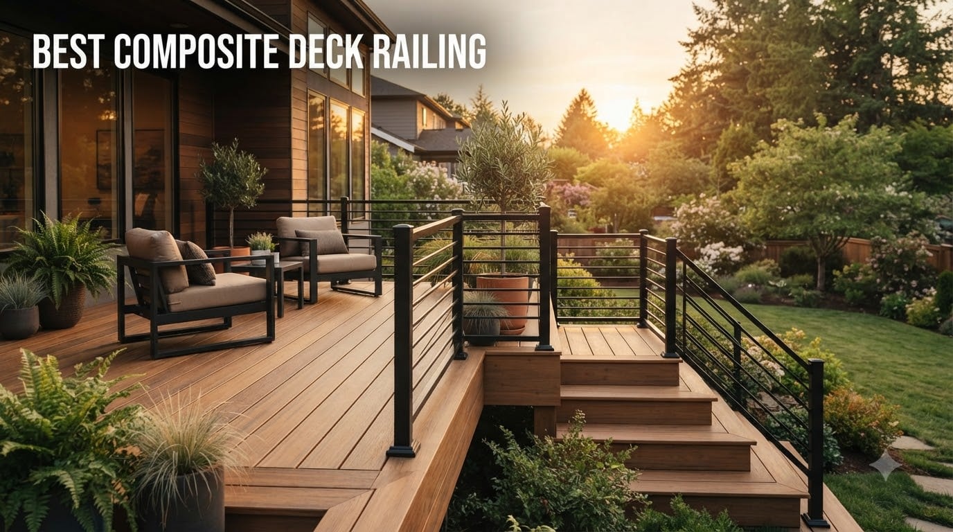 best composite deck railing