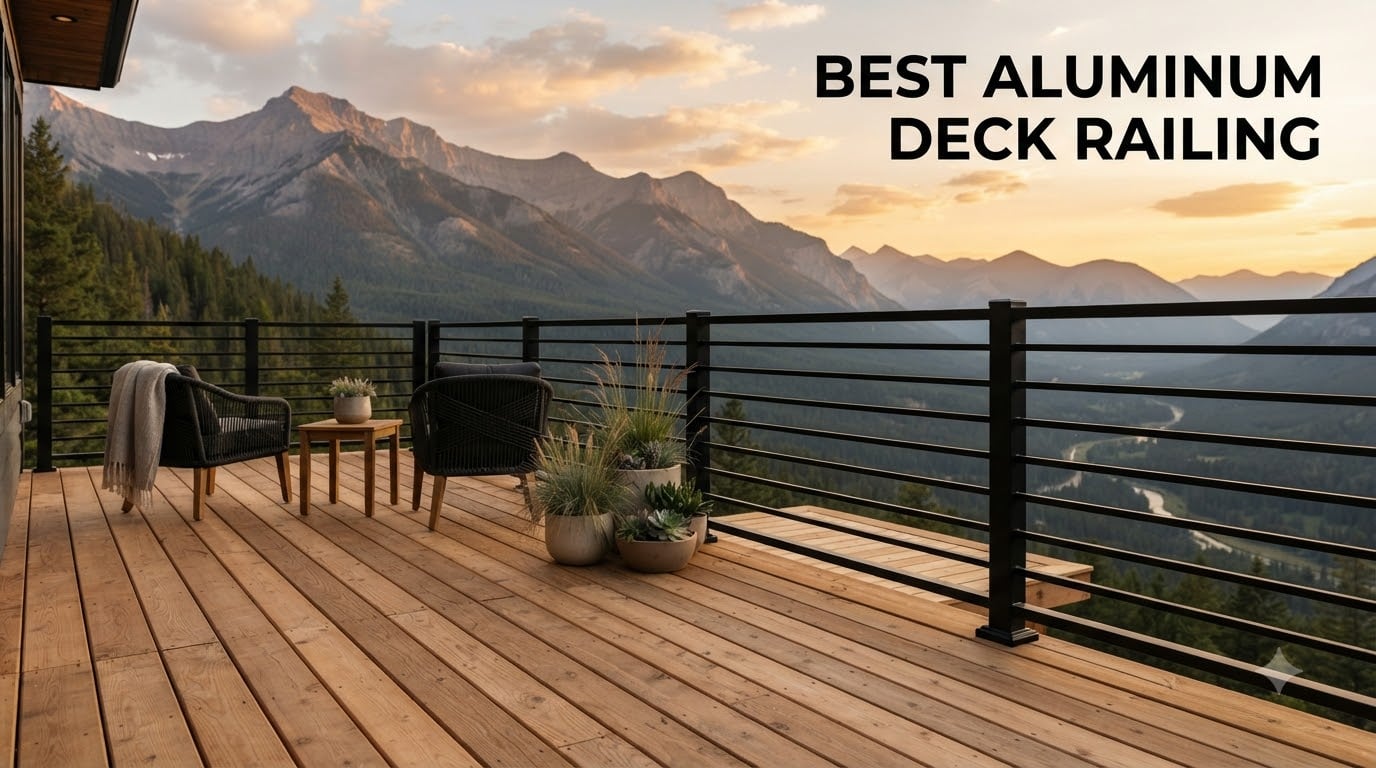 best aluminum deck railing