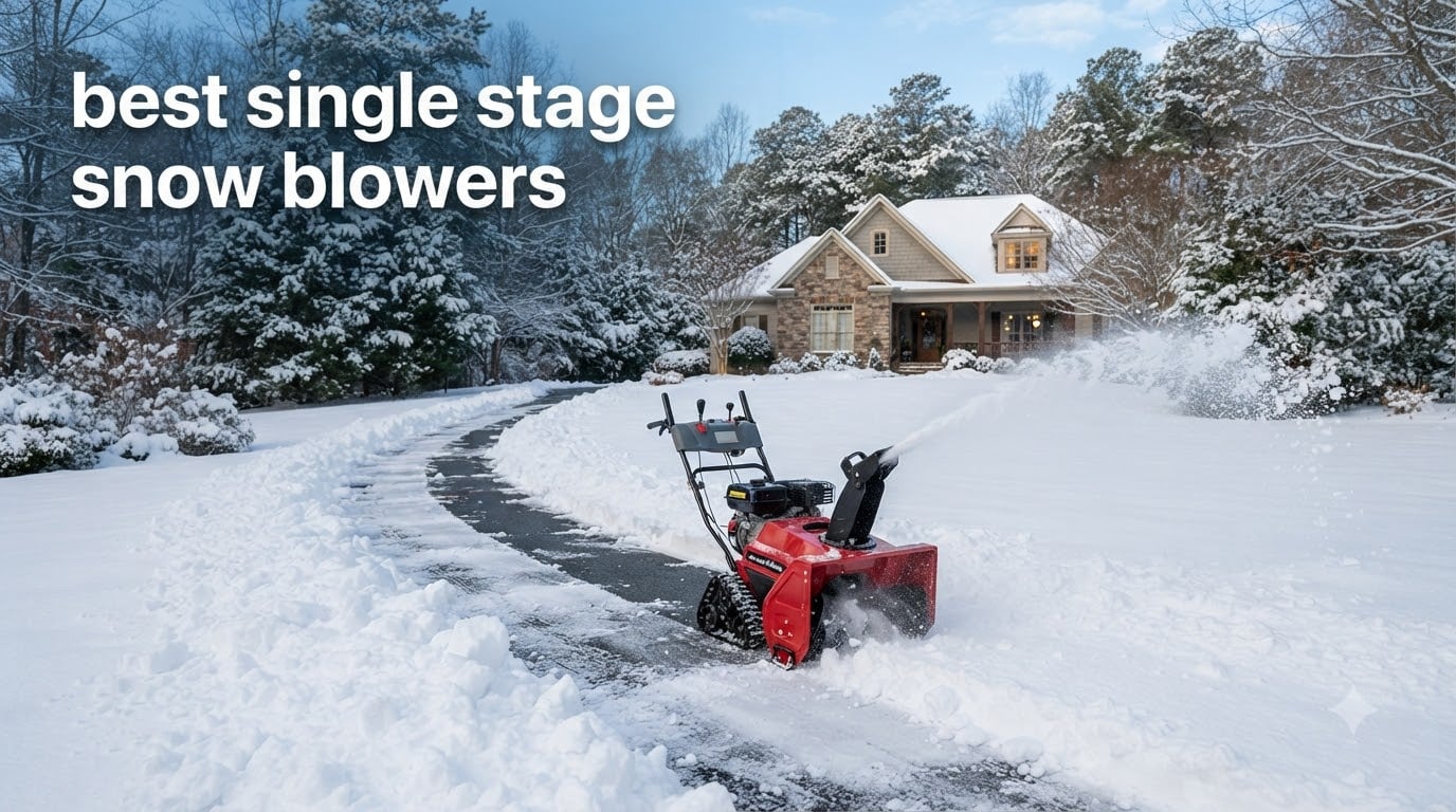 best single stage snow blowers