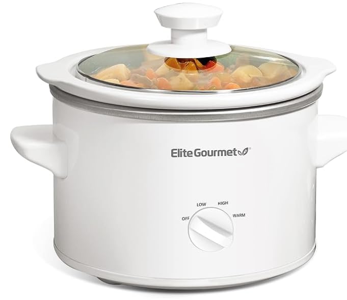 Elite Gourmet MST-250XW Electric Ceramic Slow Cooker, Adjustable Temp | Dishwasher-Safe Glass Lid & Crock - Great for Entrees, Sauces, Stews & Dips customer photo 1