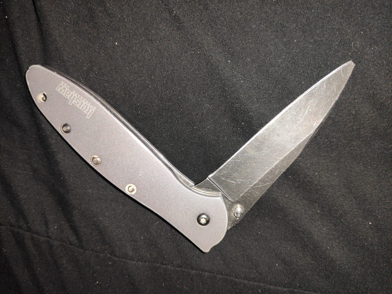 Kershaw Leek, BlackWash Pocket Knife (1660BLKW); 3