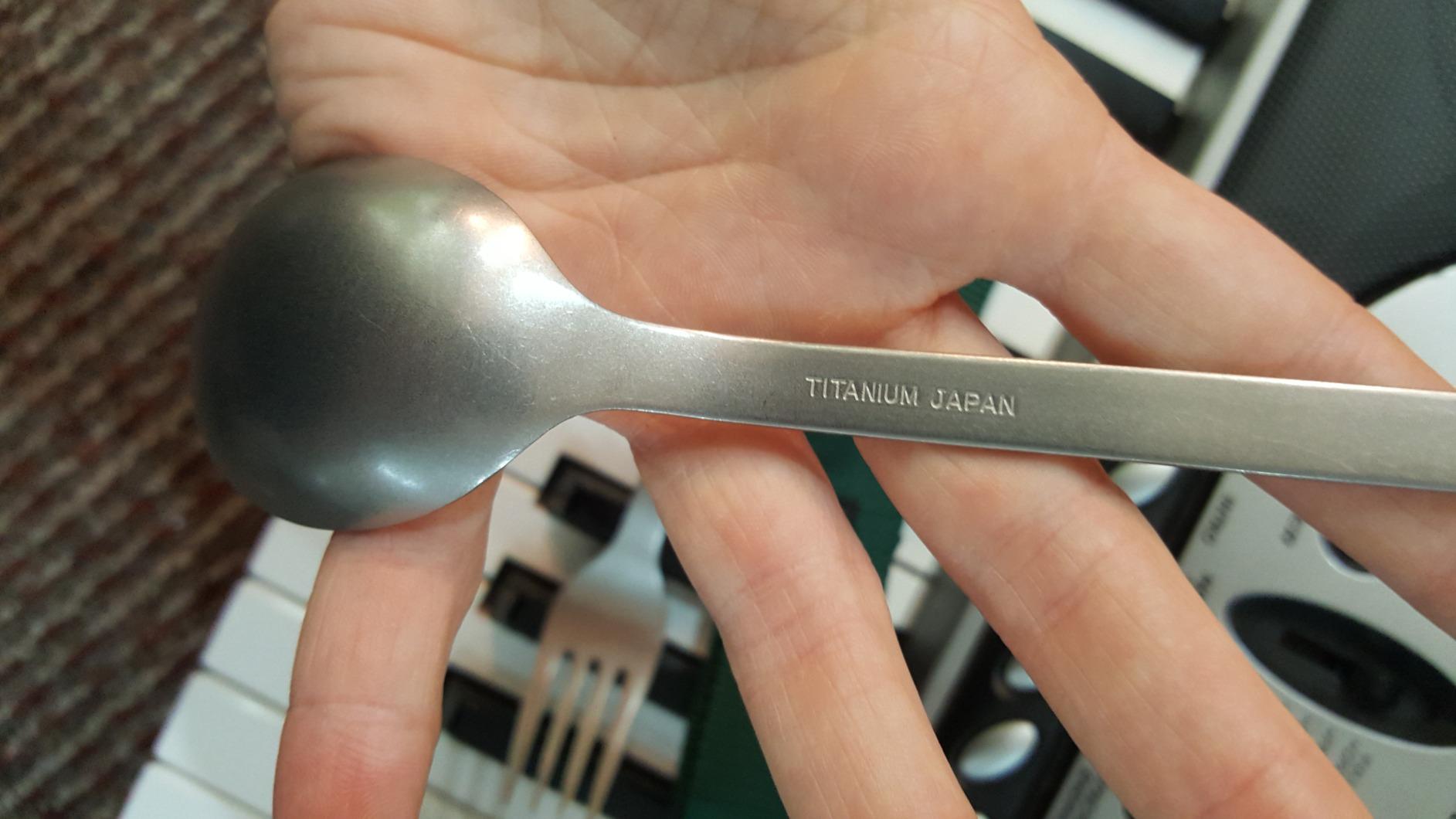 Snow Peak Titanium Fork & Spoon Set, Durable Utensils, Compact & Ultralight | Versatile use for Camping, Hiking, Backpacking and Picnics, Travel Case Included, Easy to Clean, Japanese Designed customer photo 2