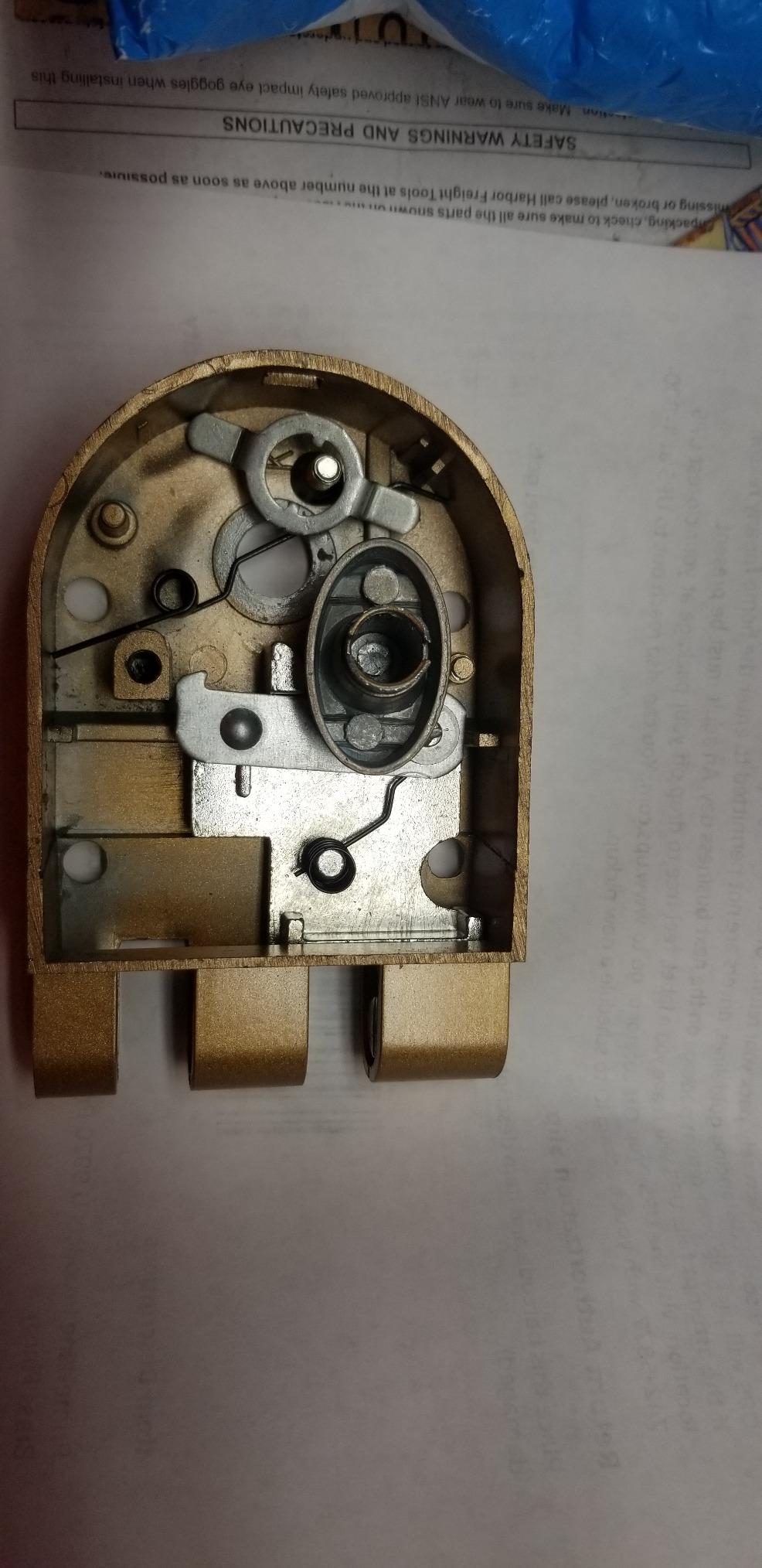 Prime-Line U 9970 Deadlock Jimmy-Resistant Single Cylinder Diecast Metal Lock with Brass Finish and Angle Strike Prohibits Forced Entry by Spreading of Door Frames customer photo 2