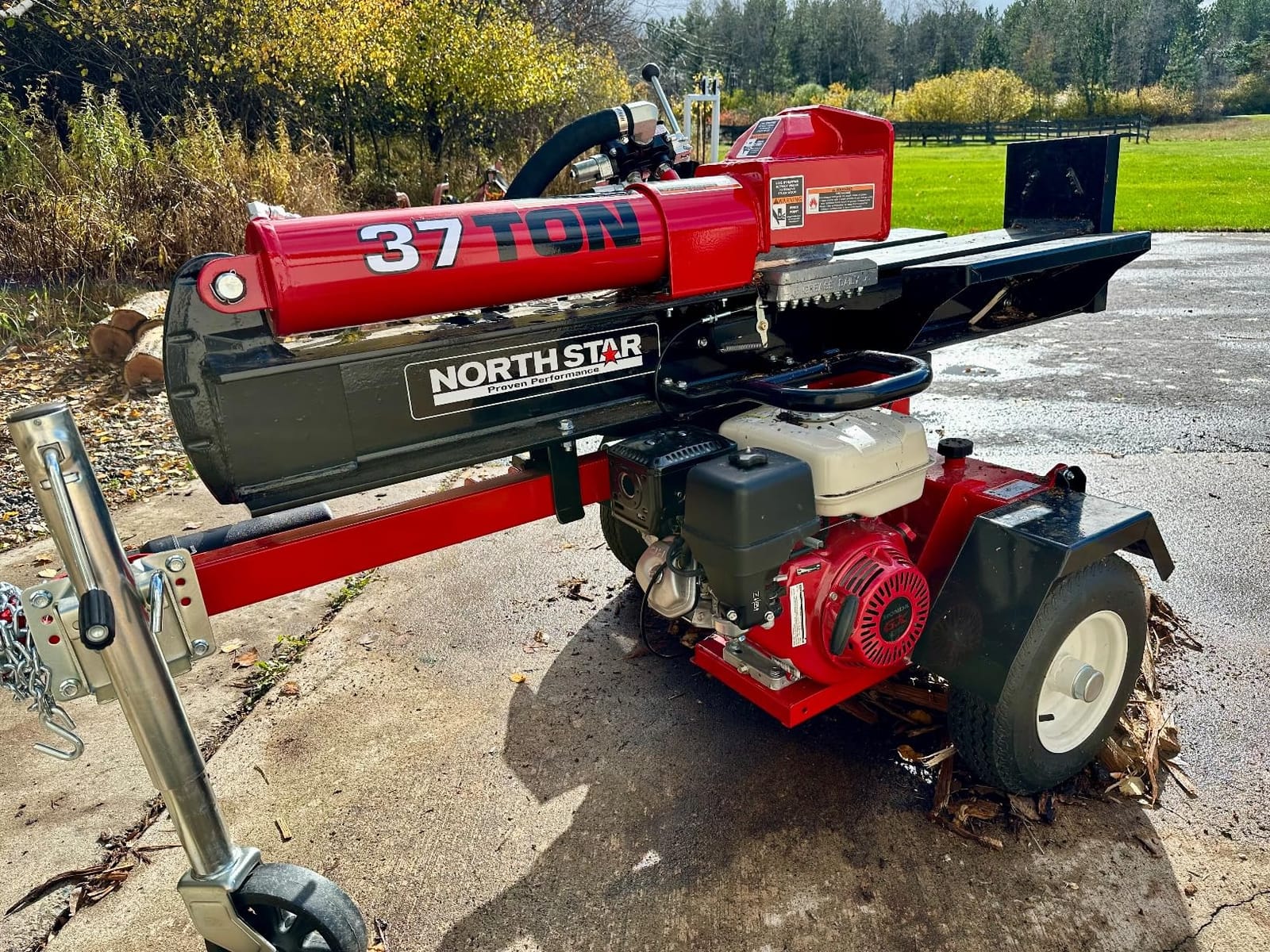 NorthStar Horizontal/Vertical Log Wood Splitter - 37-Ton, 270cc Honda GX270 Engine customer photo 2