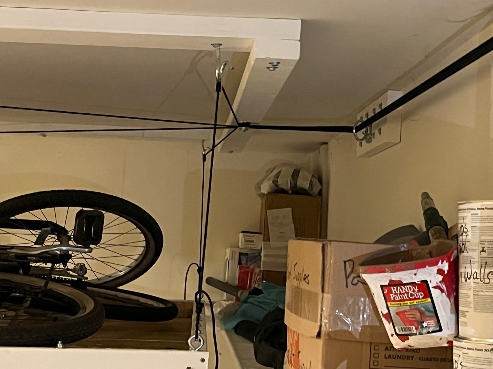 HARKEN Hoister Truck Cap Overhead Garage Storage Hoist, Self-Leveling, Safe Anti-Drop System, Easy One-Person Operation, Smart Garage Organization - 7806 customer photo 2