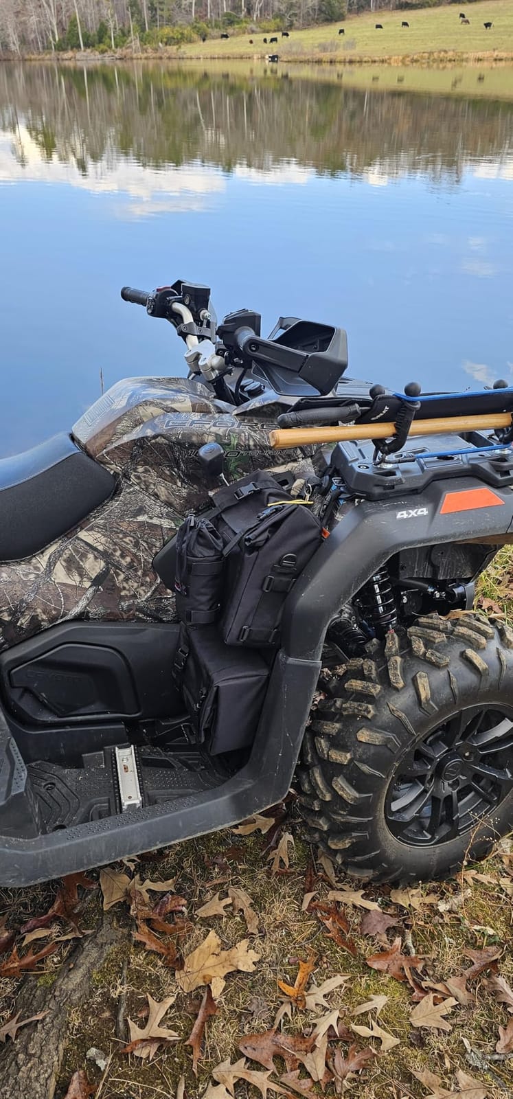 Bushwhacker ATV Fender Bag Black - Cargo Storage Pack for Front and Rear Fender Beside Tank Rack - Durable Waterproof Resistant UTV Accessories for Roll Cage and Bar Gear Organizer customer photo 1