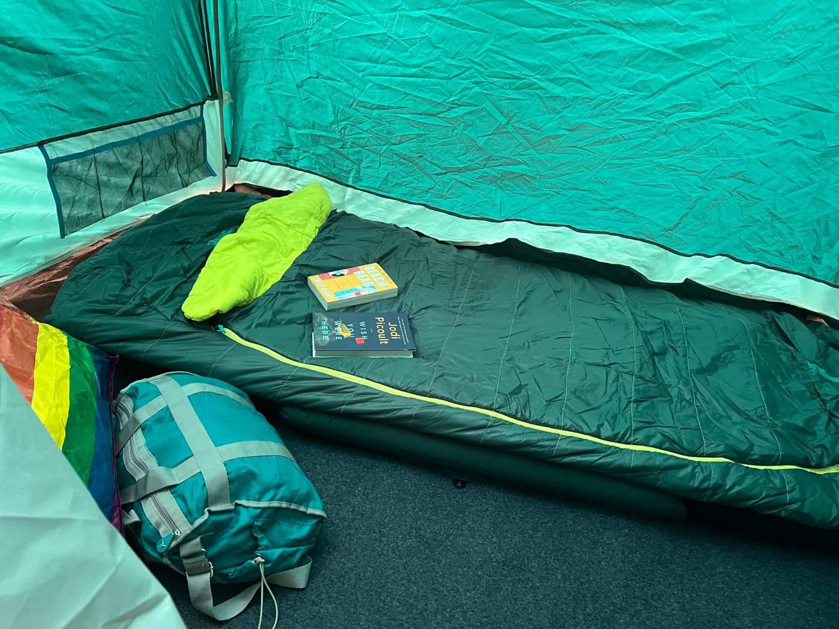 Drymate Tent Carpet Mat, Protective Waterproof Liner Keeps You Warm & Dry, Camping Floor Rug Accessory (7'4