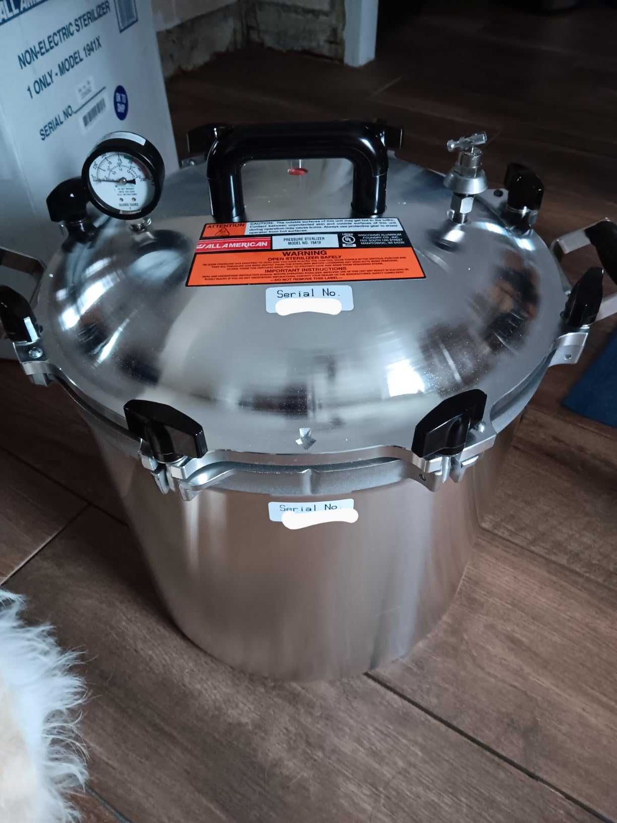 All American 1930 1925X Sterilizer - 25 qt - Non-Electric Sterilizer - Suitable for Any Heat Source - Includes Rack - Made in the USA customer photo 2