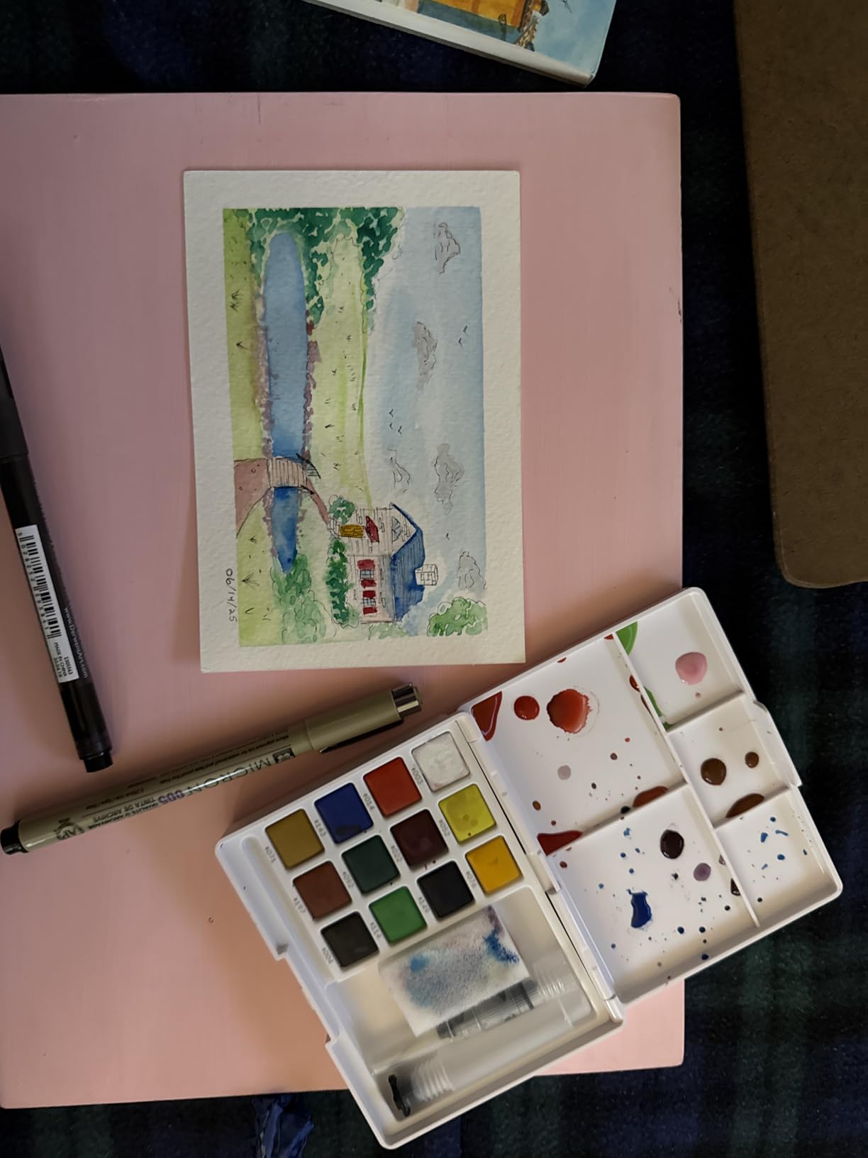 Sakura XCNW-12H XNCW-12H, 12 Assorted Watercolors Field Sketch Set with Brush customer photo 1