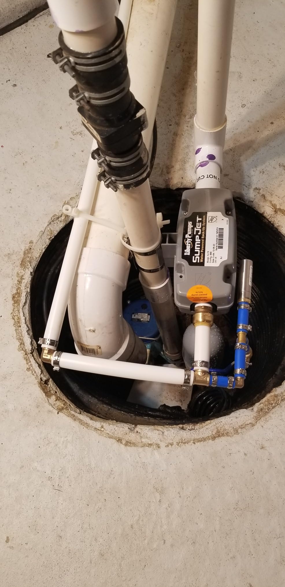 SumpJet Water Powered Backup Emergency Sump Pump customer photo 1