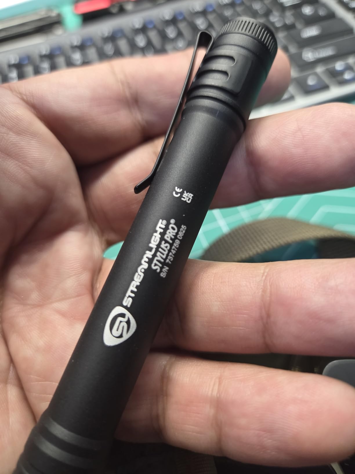 Streamlight 66118 Stylus Pro Penlight, Black | 100 lumens; slim penlight design; removable pocket clip; IPX4 water resistant customer photo 2