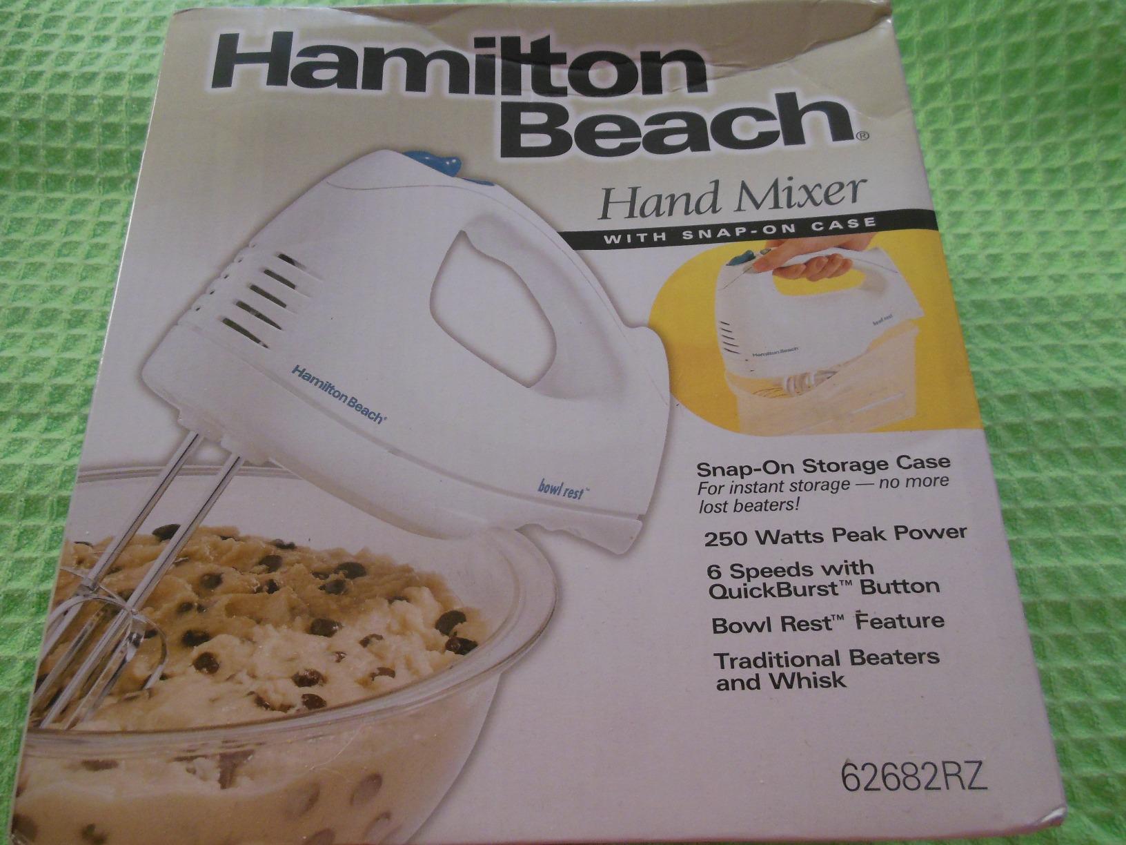 Hamilton Beach 6-Speed Electric Hand Mixer With QuickBurst and Bowl Rest | Powerful 250 Watt Motor | Traditional Beaters | Snap-On Storage Case | White | 62682G customer photo 2