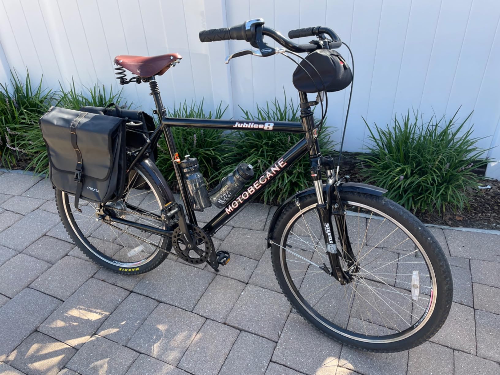 Brooks England Flyer, Touring Leather Bike Saddle with Suspension Springs customer photo 2