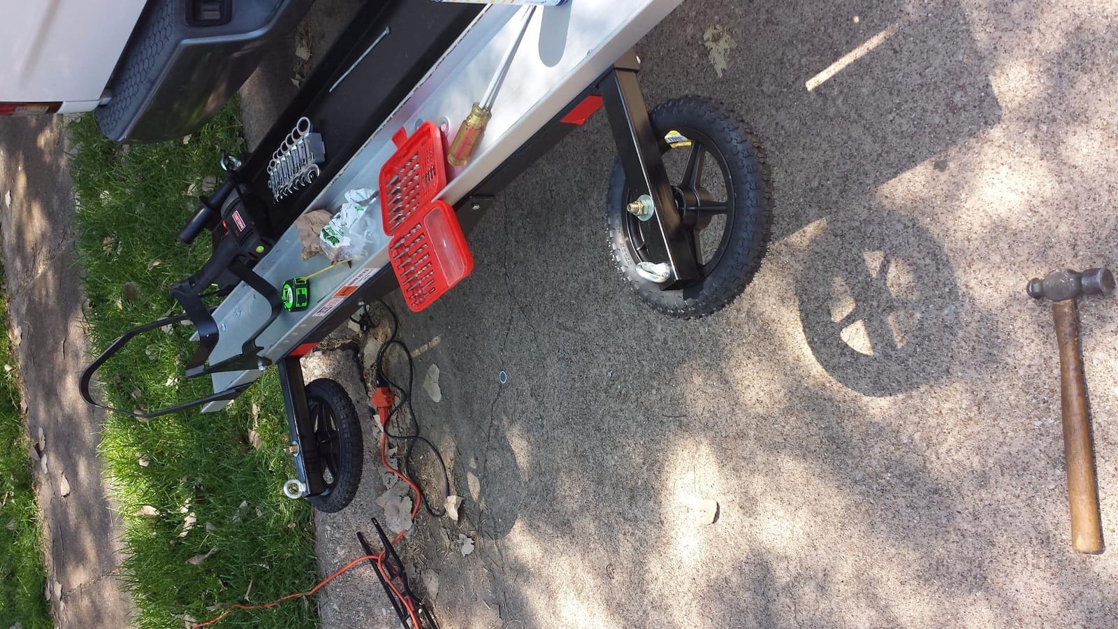 Black Widow Hitch Mounted Steel Motorcycle Carrier w/Ramp, 600 lb Capacity customer photo 1