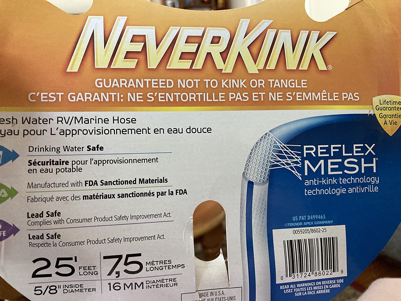 Teknor Apex 8602-50 NeverKink RV/Marine Hose - 5/8
