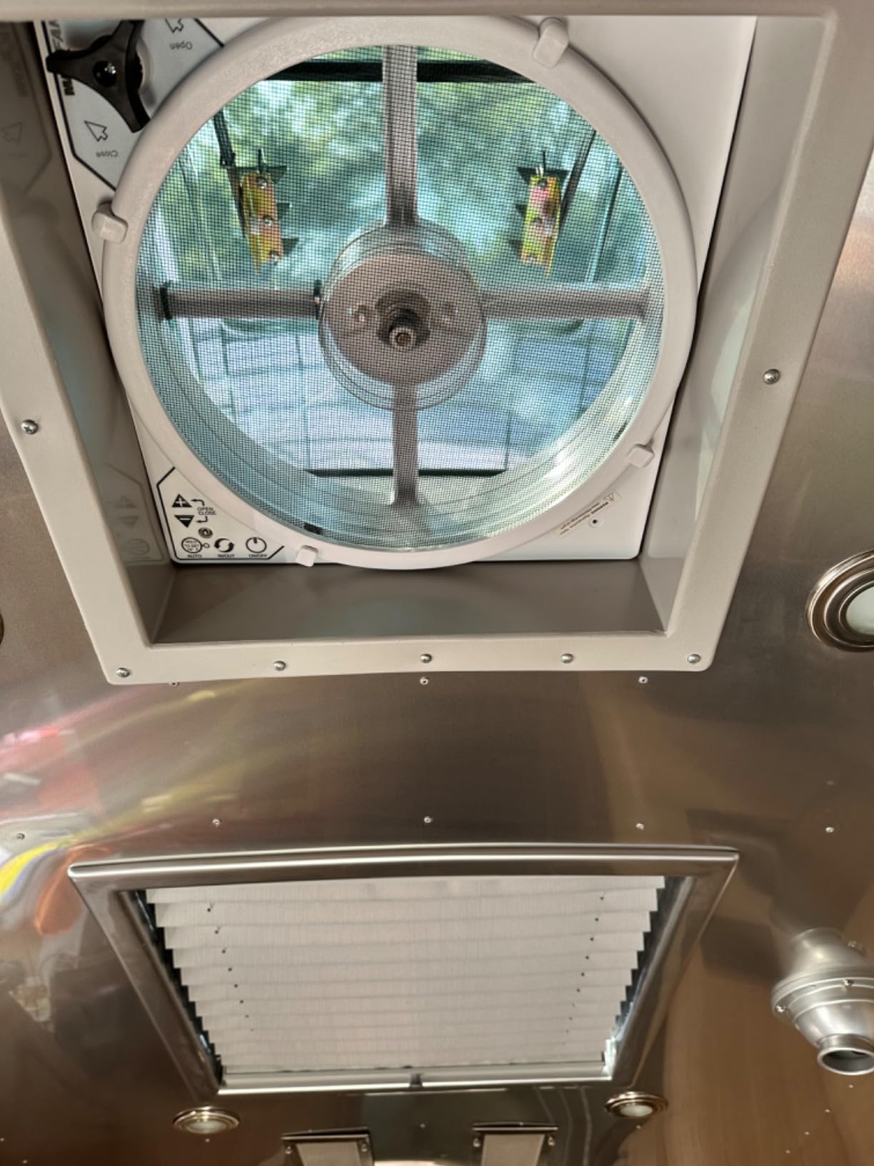 MAXXAIR Maxxfan Deluxe Vent, Fan and Vent Cover All in One - Powerful 10-Speed Reversible Fan with Thermostat, Built-in Rain Cover, Remote Control, Intake & Exhaust Fan, Smoke (00-07500K) customer photo 1