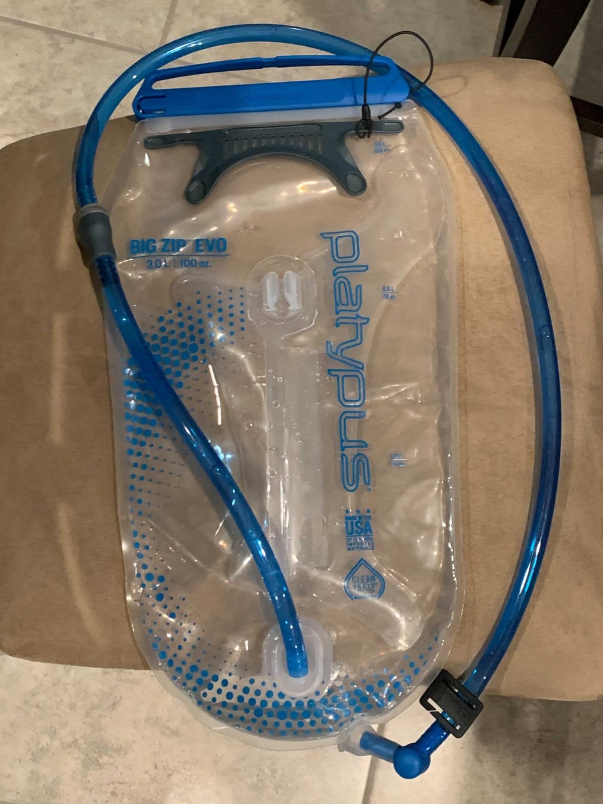 Platypus Big Zip EVO Taste-Free Water Reservoir/Hydration Bladder, 3-Liter customer photo 2