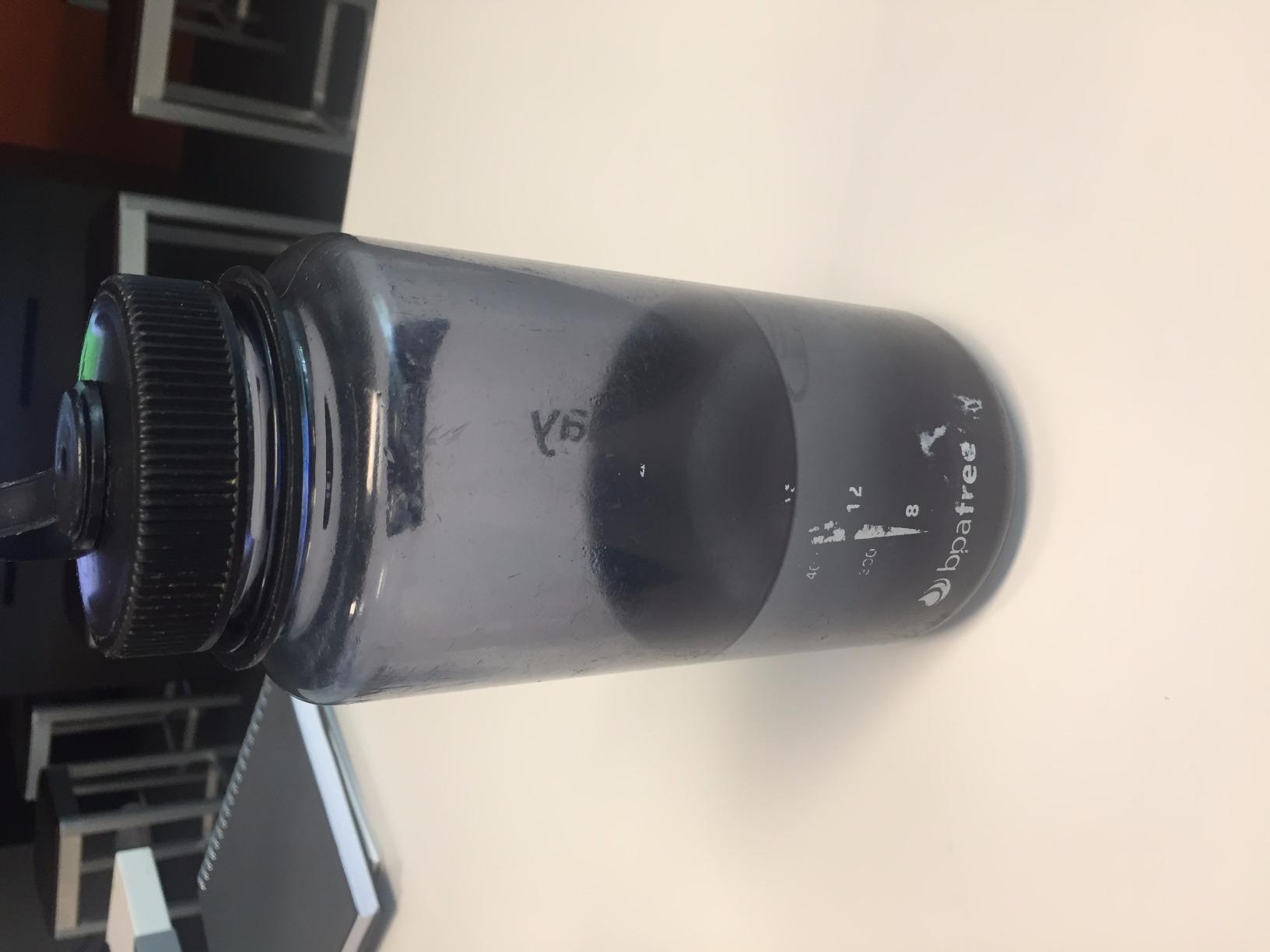 Nalgene BPA Free Tritan Wide Mouth Water Bottle, 32 Oz, Gray with Black Lid customer photo 1