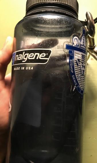 Nalgene BPA Free Tritan Wide Mouth Water Bottle, 32 Oz, Gray with Black Lid customer photo 2