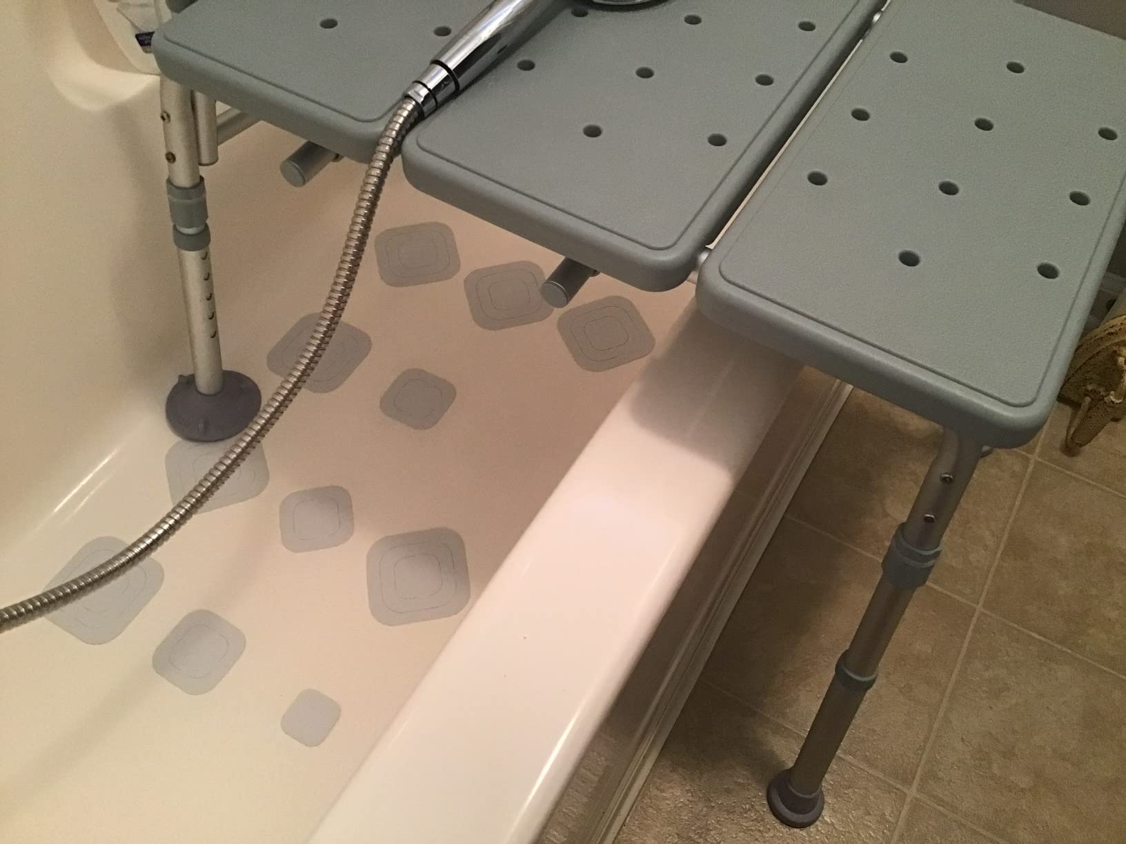 Drive Medical Tub Transfer Bench for Bathtub, Height Adjustable | Adjustable Backrest Offers Flexible, Comfortable Positioning During Bath and Shower Bench Transfers Daily customer photo 1