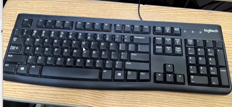 Logitech K120 Full Size Wired Keyboard USB Plug-and-Play customer photo 1