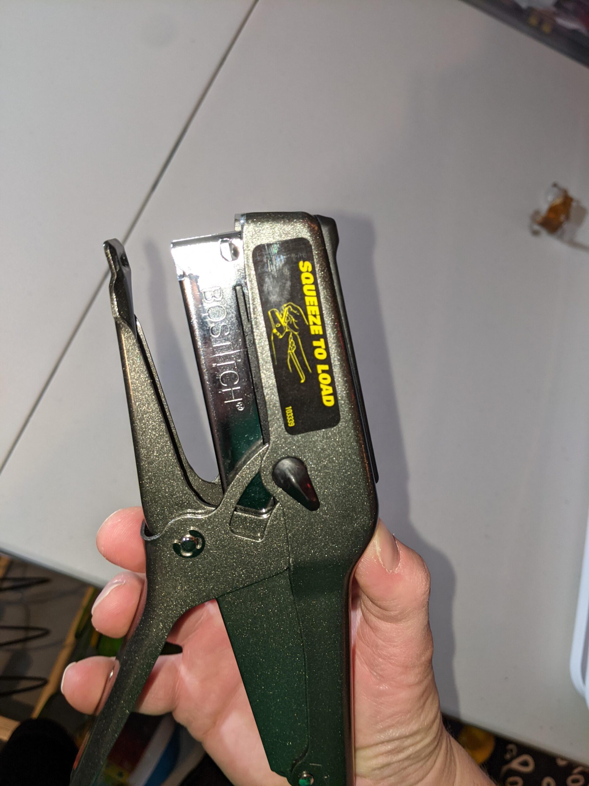 Bostitch Office B8 Heavy Duty All Metal 45 Sheet Plier Stapler, 210 Stapler Capacity, Full-Strip, Black customer photo 2
