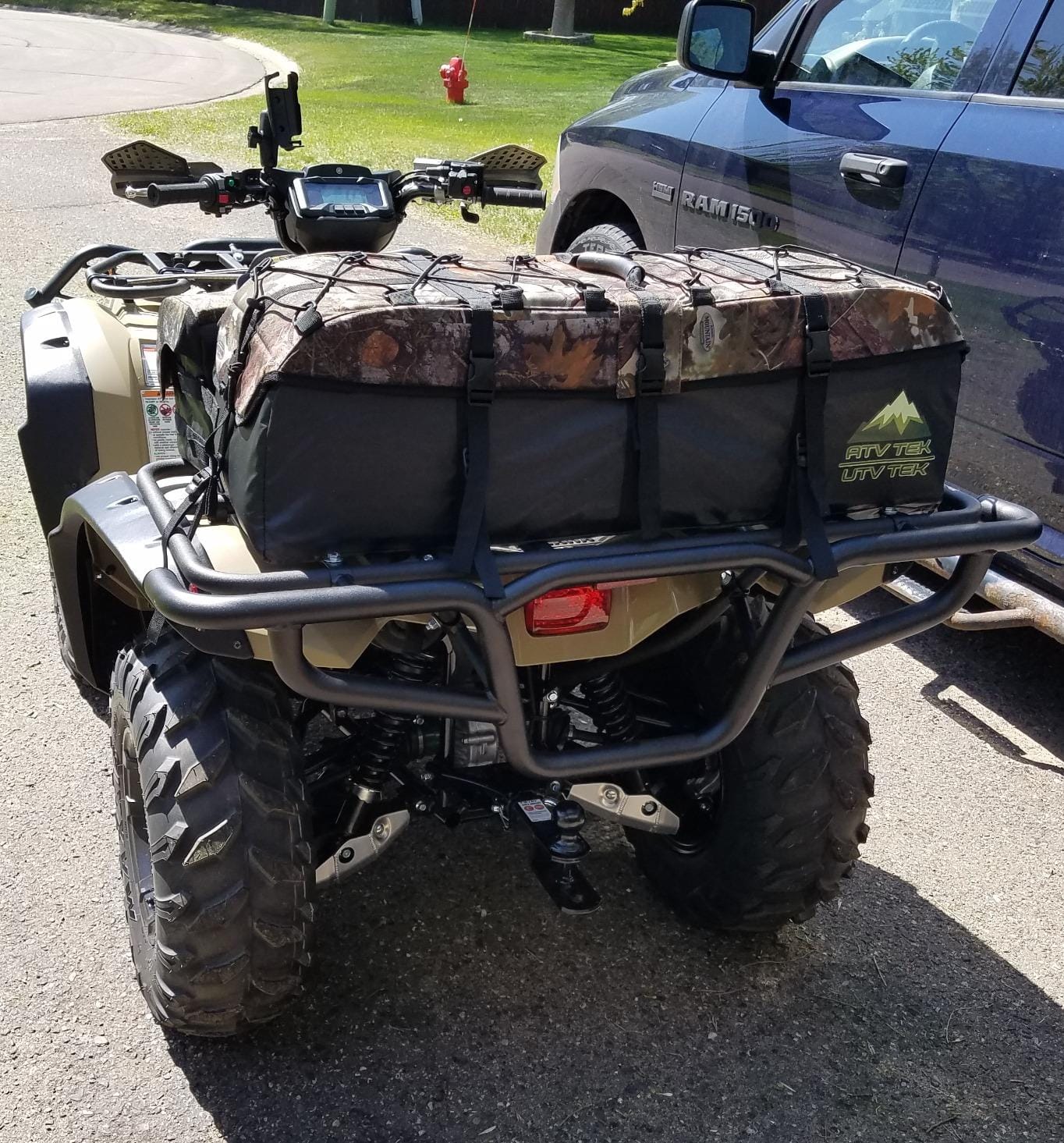 ATV TEK Arch Series Oversized Rear Rack Utility Pack, Padded ATV Cargo Bag in Kings Mountain Shadow Camo, Spacious Multi-Compartment ATV Storage Bag with Seamless Seal for Gear and Trail Essentials customer photo 2