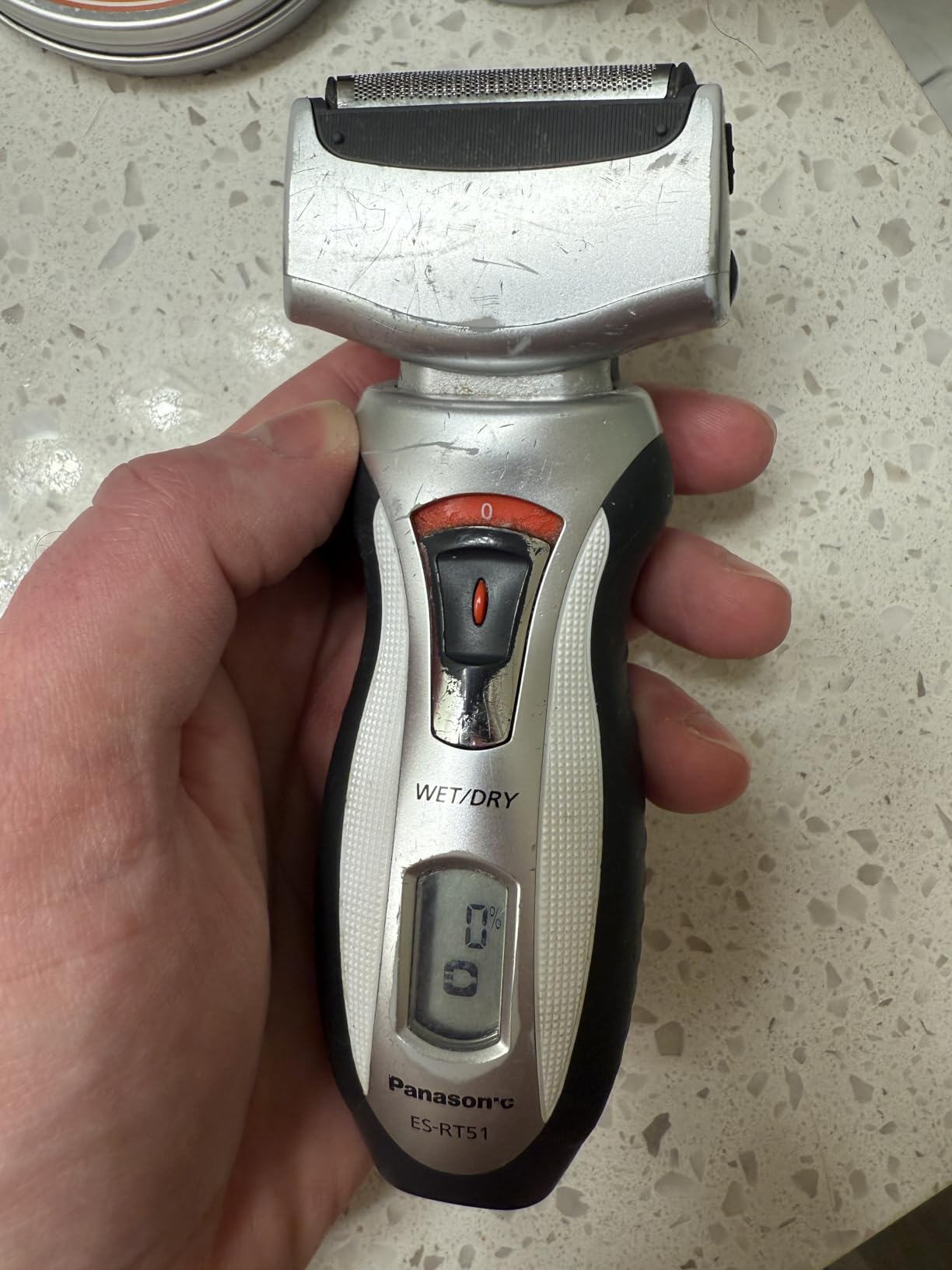 Panasonic ES-RT51-S Arc3 Wet/Dry 3-Blade Pivoting Head Built-in Pop-up Trimmer Cordless Electric Razor for Smooth and Comfortable Shave Travel Pouch Included customer photo 2