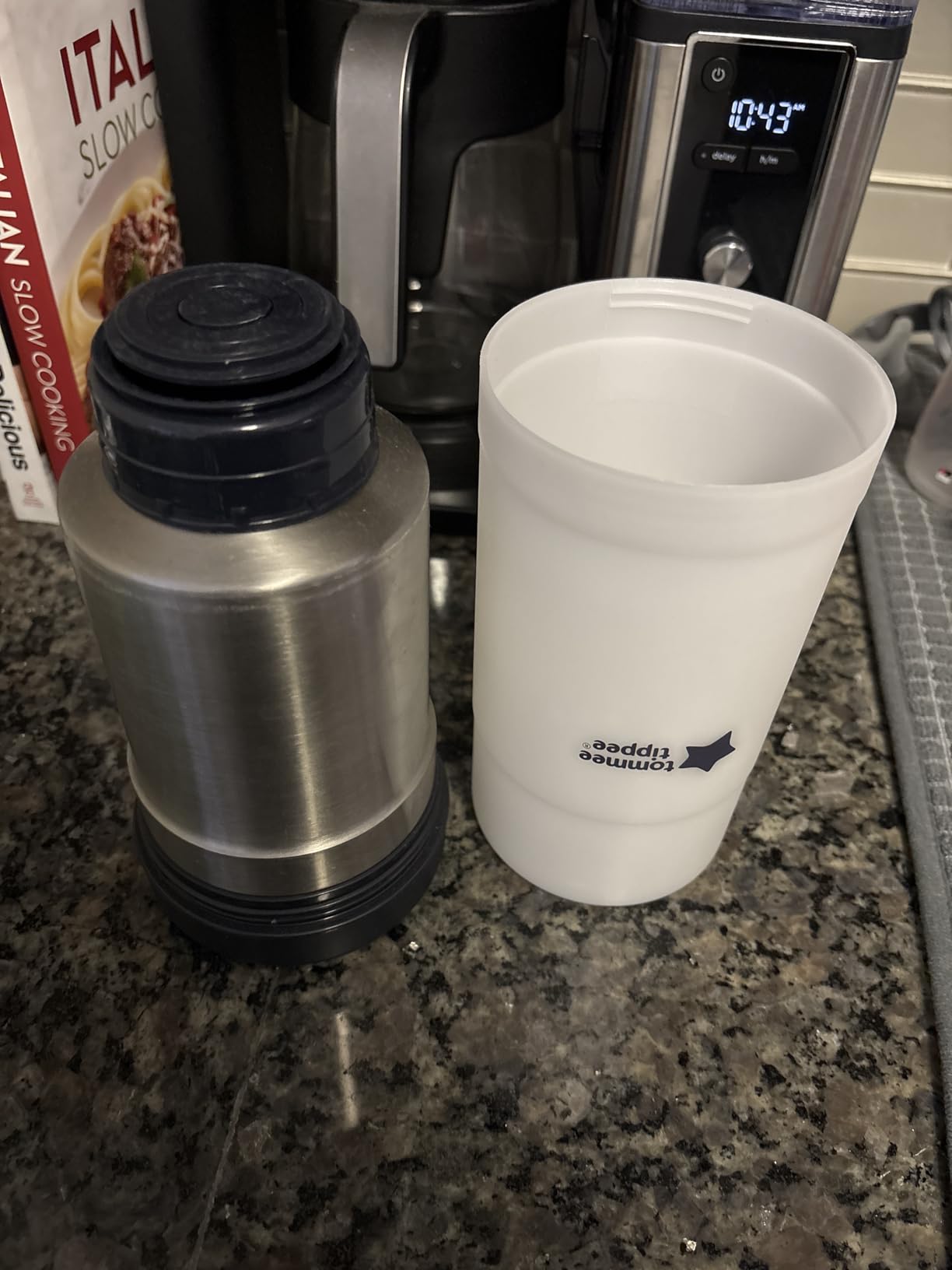 Tommee Tippee Travel Bottle & Food Warmer, Portable, Thermal Flask | Stainless Steel Flask with Leak-Proof Lid, Warms Bottles & Baby Food On the Go customer photo 1