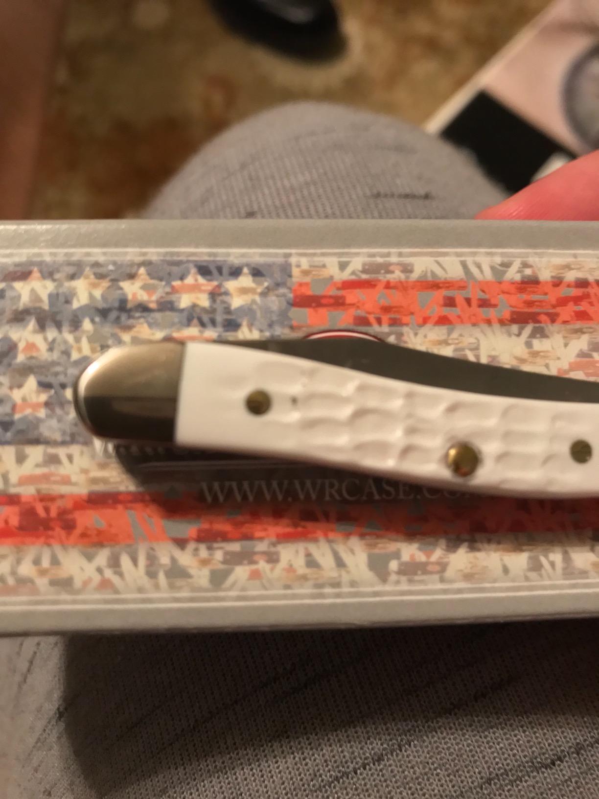 Case Small White Texas Toothpick Pocket Knife customer photo 2