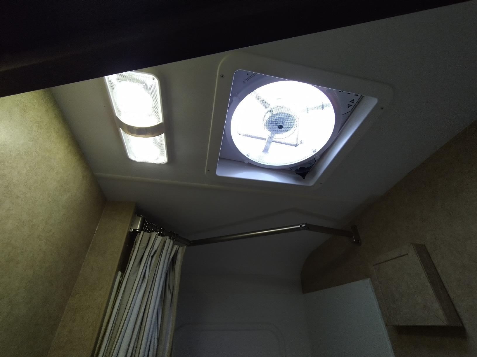 MAXXAIR Maxxfan Plus High Powered 10-Speed RV Intake and Exhaust Fan - Manual Control Electric Opening, Easy Ceiling Controls, Rain Sensor with Automatic Lid Closure, White (00-04000K) customer photo 1