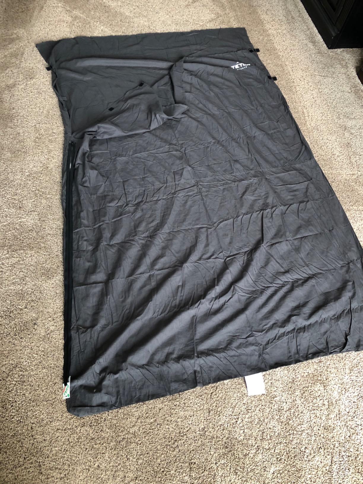 Teton Sleeping Bag Liner; A Clean Sheet Set Anywhere You Go; Perfect for Travel, Camping, and Anytime You're Away from Home Overnight; Machine Washable customer photo 1