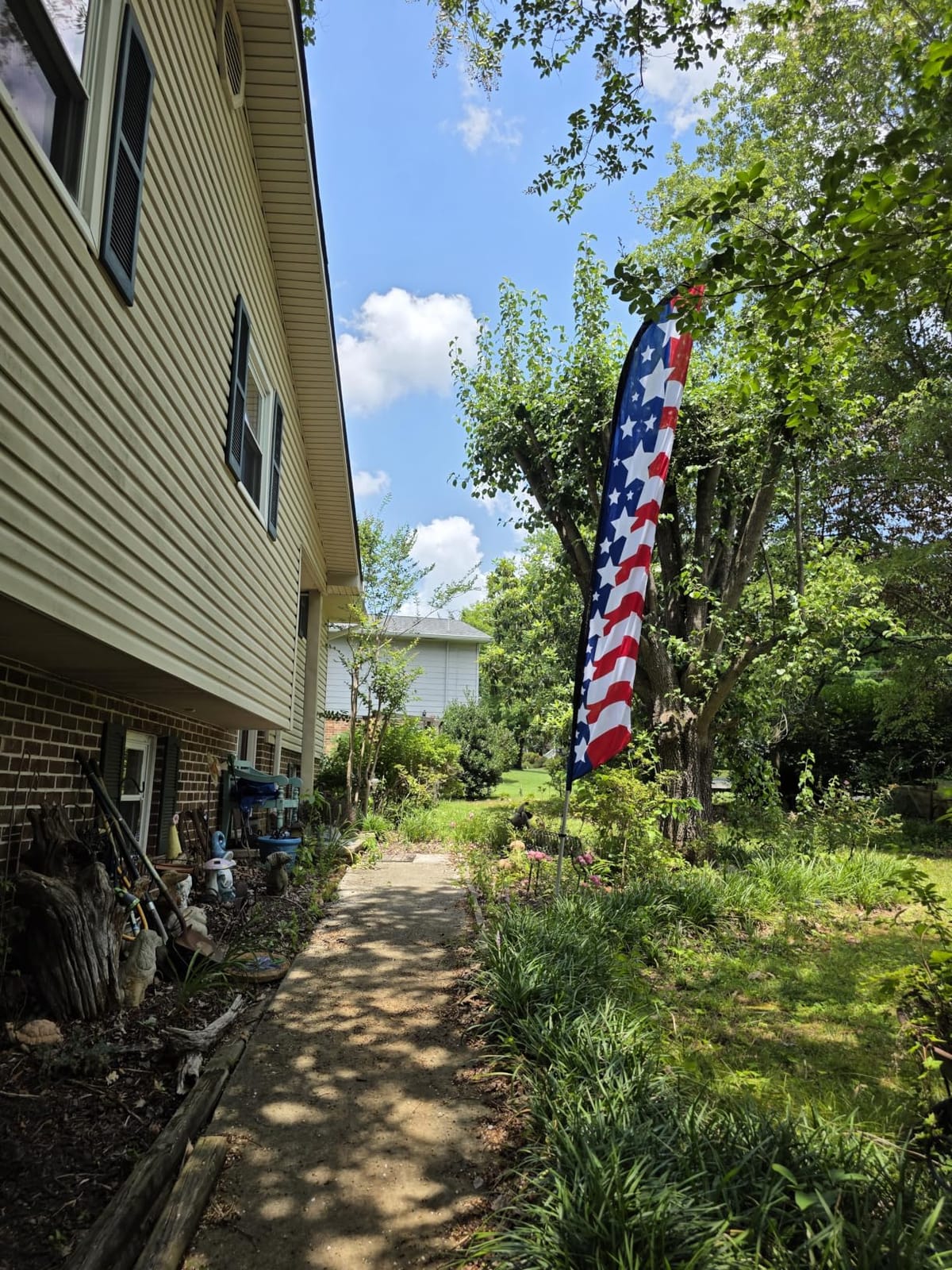 American Glory Advertising Feather Banner Swooper Flag Sign with 15ft Flag Pole Kit and Ground Stake - Stars Left Side customer photo 2