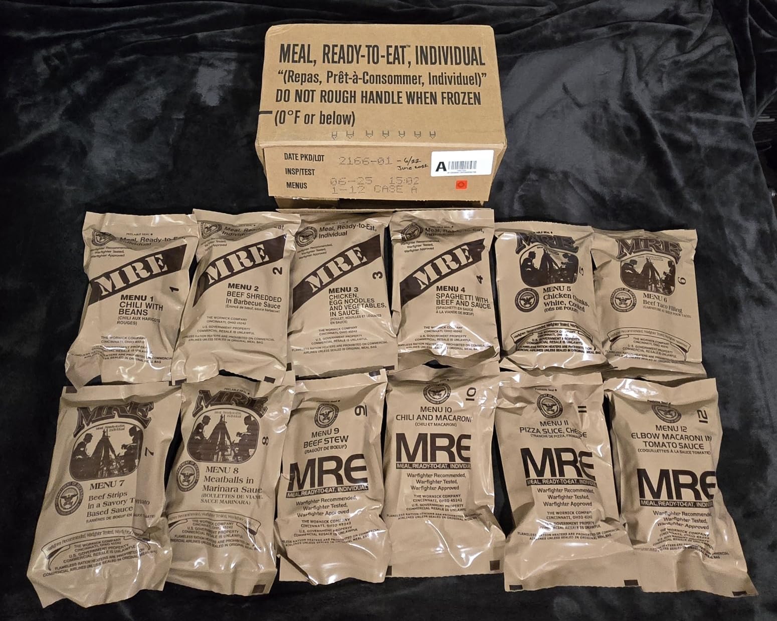 Ammo Can Man MRE Box A by Rothco, Genuine Mil Surplus, Menus 1-12 | Ammo Can Man MRE genuine U.S. military surplus ration box, Menus 1-12, ready-to-eat meals, by Rothco customer photo 2