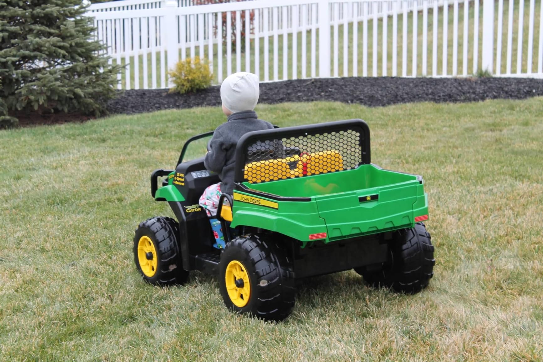 Peg Perego John Deere Gator XUV Extra-Large 12 Volt Ride-on, Durable Design for Kids 3-8, Green customer photo 1