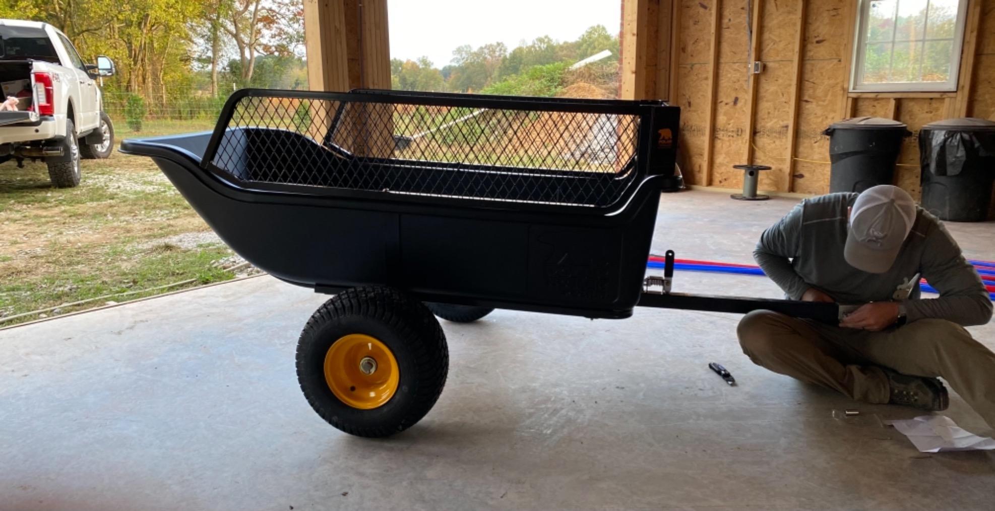 Polar HD 1500 Utility Trailer, 1500 lb Capacity, Heavy-Duty Poly Hauler with Rustproof Poly Tub, Steel Frame, Wide-Track Wheels, and Sealed Bearings customer photo 1