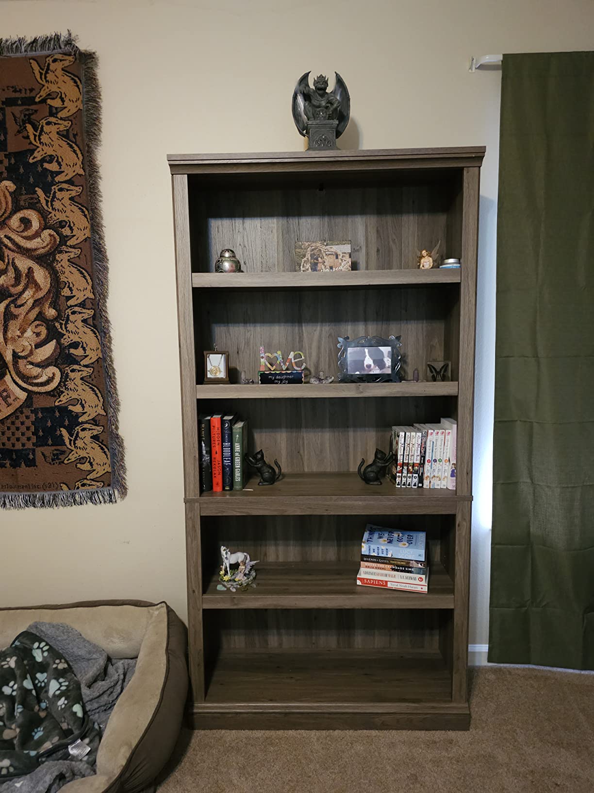 Sauder Miscellaneous Storage 5-Shelf Bookcase/ Book shelf, Select Cherry finish customer photo 1