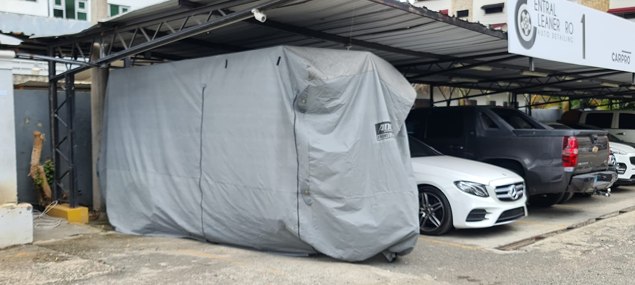 ADCO 46004 SFS Aqua-Shed Bumper-Pull Horse Trailer Cover - 14'1