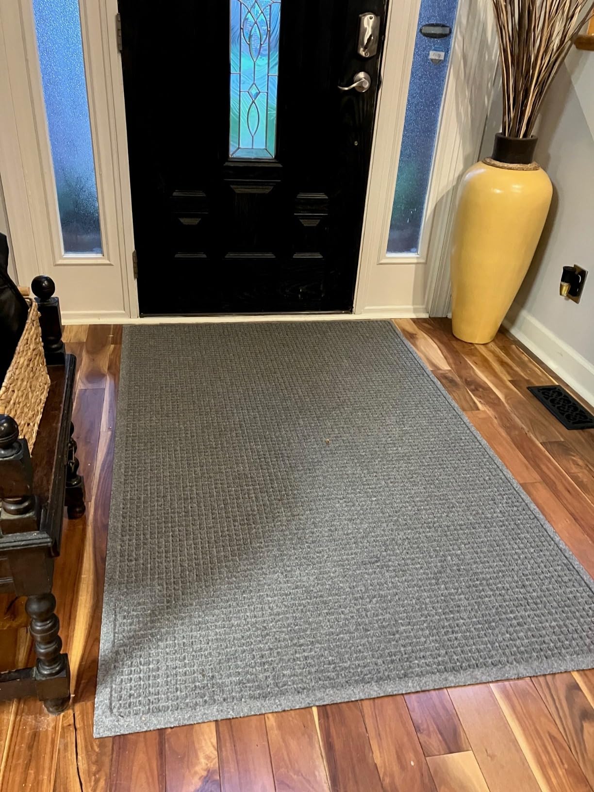 M+A Matting - 280540023 WaterHog Fashion Commercial-Grade Entrance Mat, Indoor/Outdoor Charcoal Floor Mat 3' Length x 2' Width, Charcoal customer photo 2