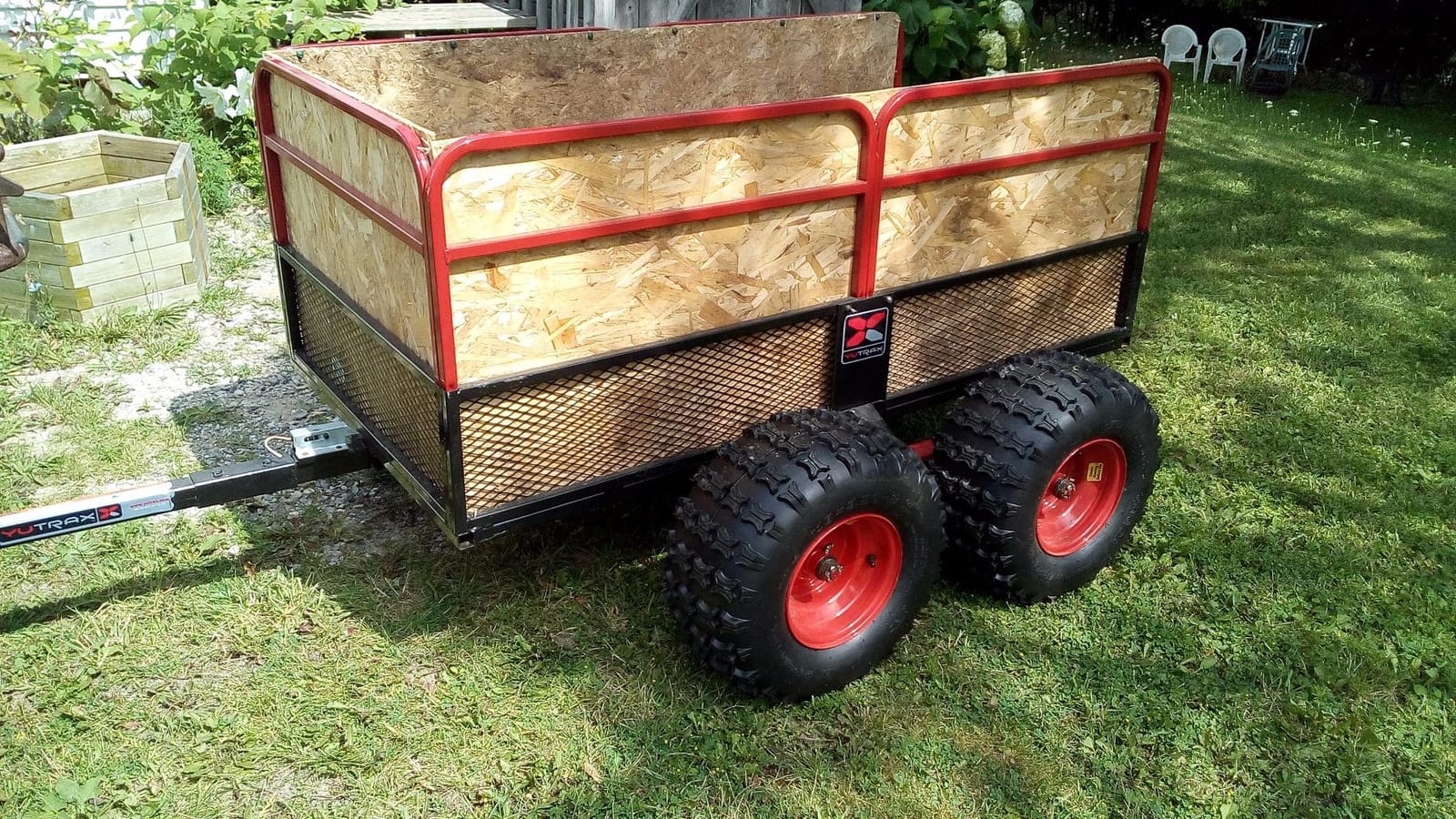 Yutrax Trail Warrior X4 Heavy Duty UTV/ATV Trailer - For Off-Road Use - 1,250 lb. Capacity, TX159 customer photo 2