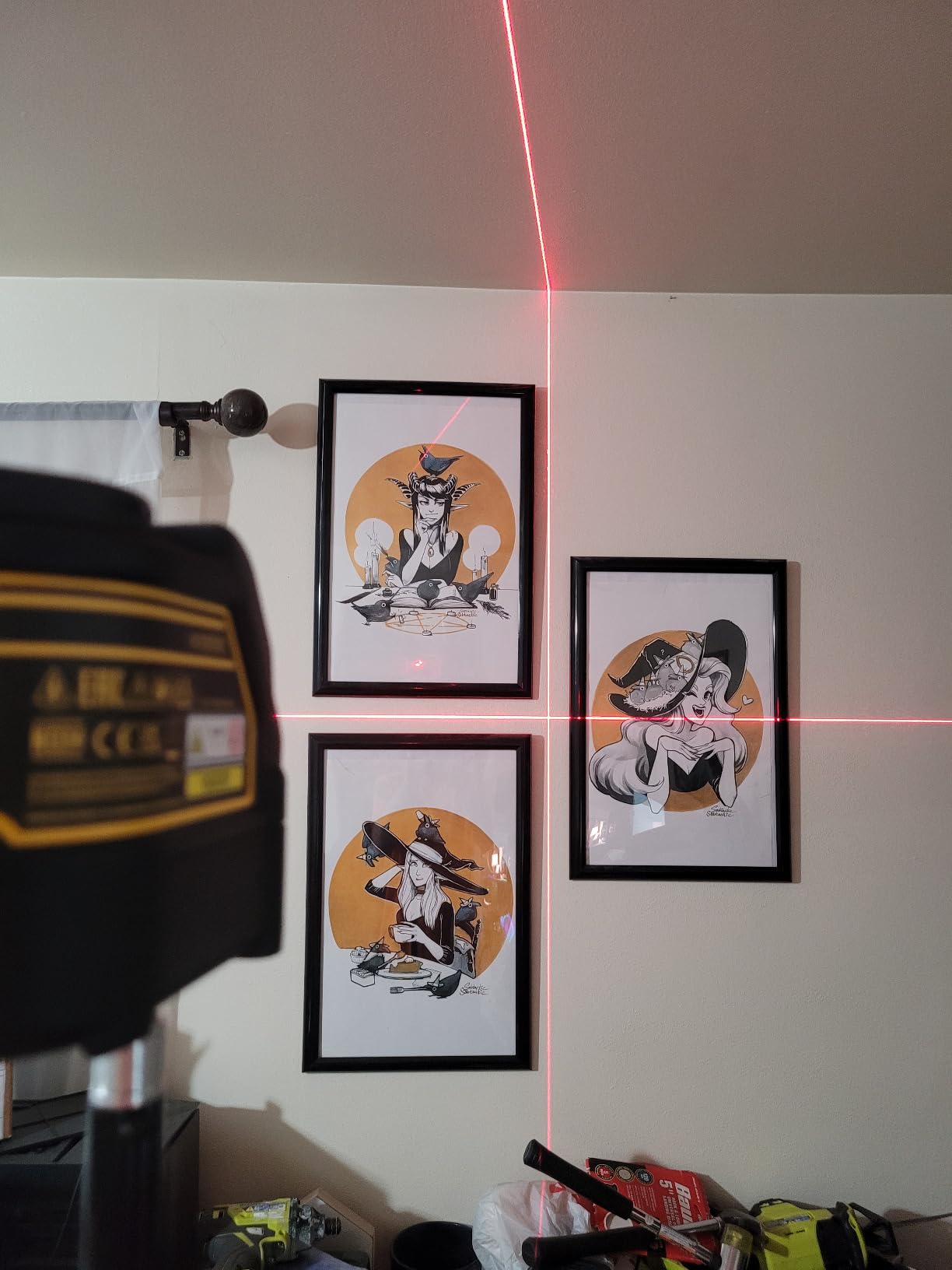 DEWALT Line Laser, Self-Leveling, Cross Line, Red Beam (DW088K) customer photo 1
