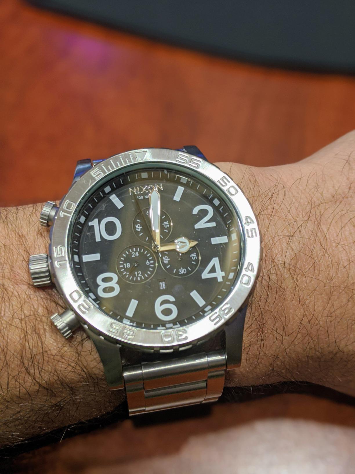 NIXON 51-30 Chrono A083 - 300m Water Resistant Men's Analog Fashion Watch (51mm Watch Face, 25mm Stainless Steel Band) customer photo 1